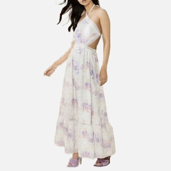 Gianni Bini / Embroidered Delaney Halter Dress - Picture 1 of 11